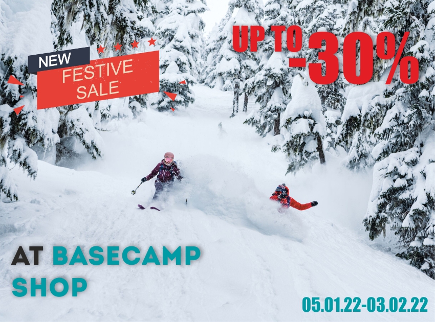 New FESTIVE SALE at BASECAMP SHOP