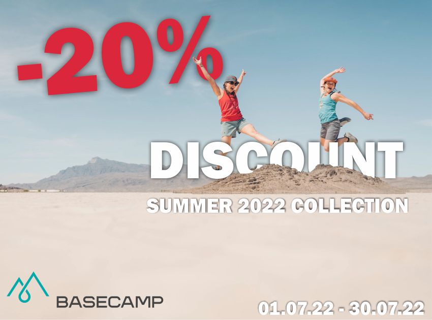 Summer 2022 Collections now with -20% OFF at Basecamp Shop